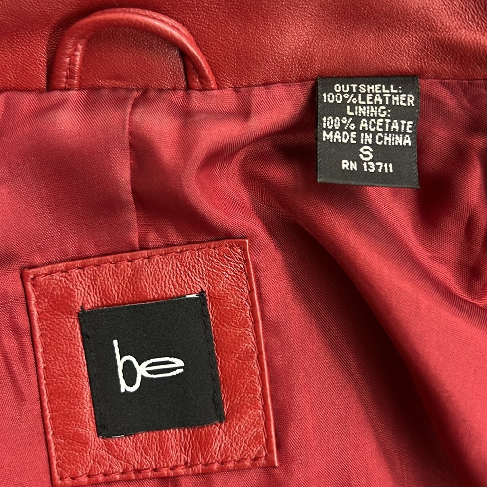 Be Red Leather Jacket - Picture 6 of 9